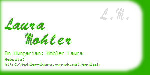 laura mohler business card